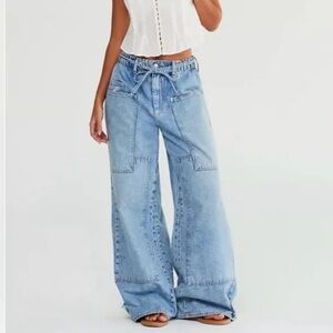 Free People We The Free CRVY Outlaw Wide-Leg Jeans